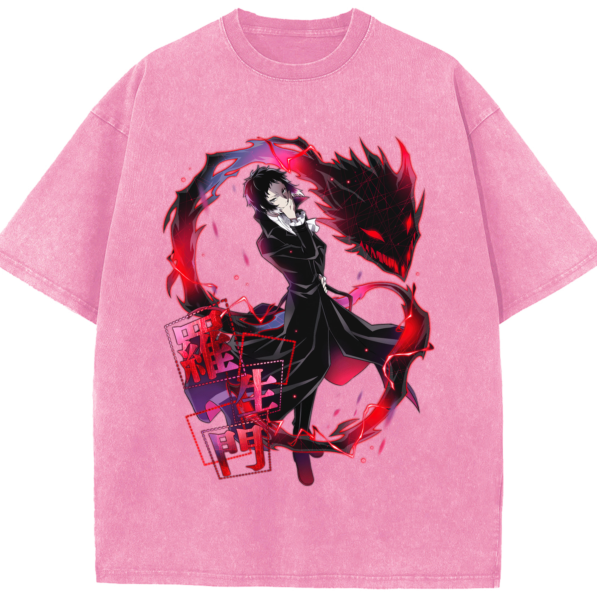 （画像用） 文豪ストレイドッグス Bungo Stray Dogs 綿100% ヴィンテージ風 半袖Tシャツ（フロントプリント）